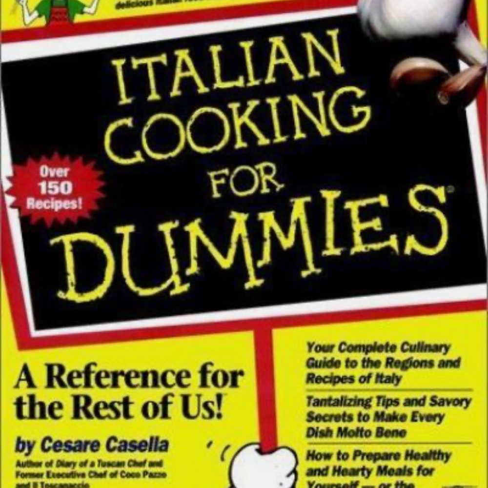 Italian Cooking for Dummies by Cesare Casella and Jack Bishop (1998)